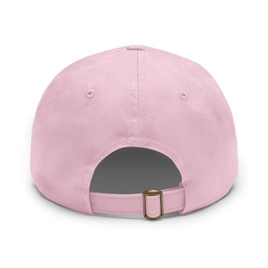 Dad Hat with Leather Patch (Rectangle)