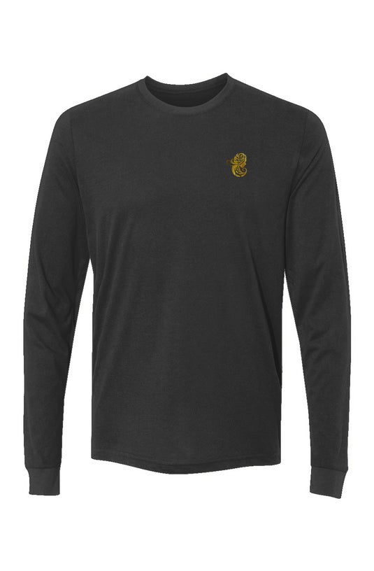 Sueded Long Sleeve Crew